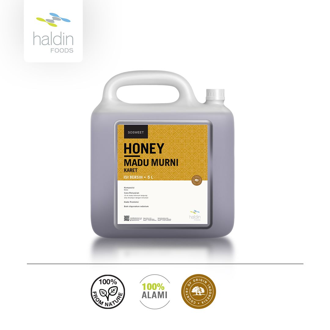 PASTEURIZED HONEY HEVEA LIQUID, 5L – haldinfoods