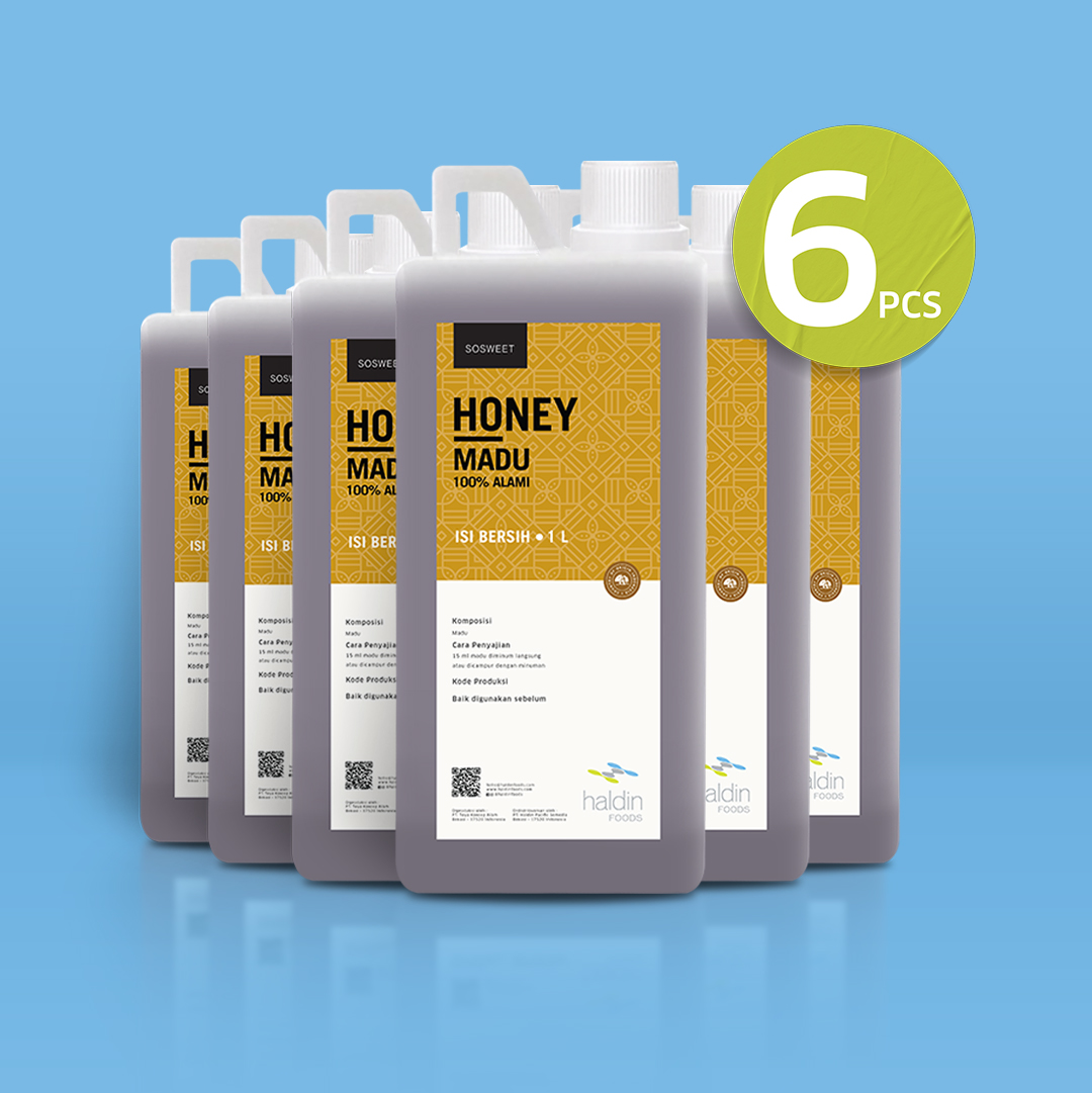 HONEY MULTIFLORAL LIQUID, 1 L (6 PCS)